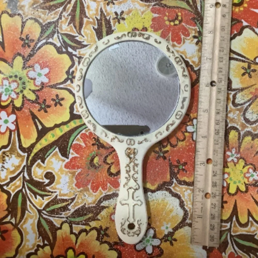 Vintage Holy Family Hand Mirror